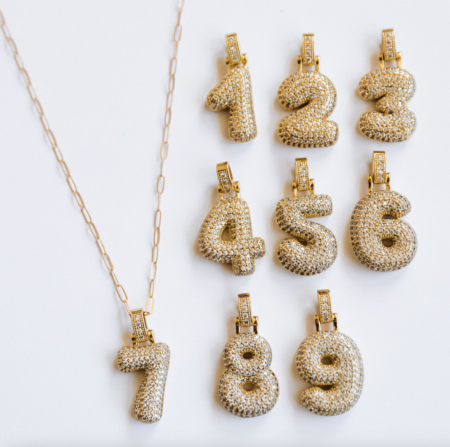 The Bubble Number Necklace