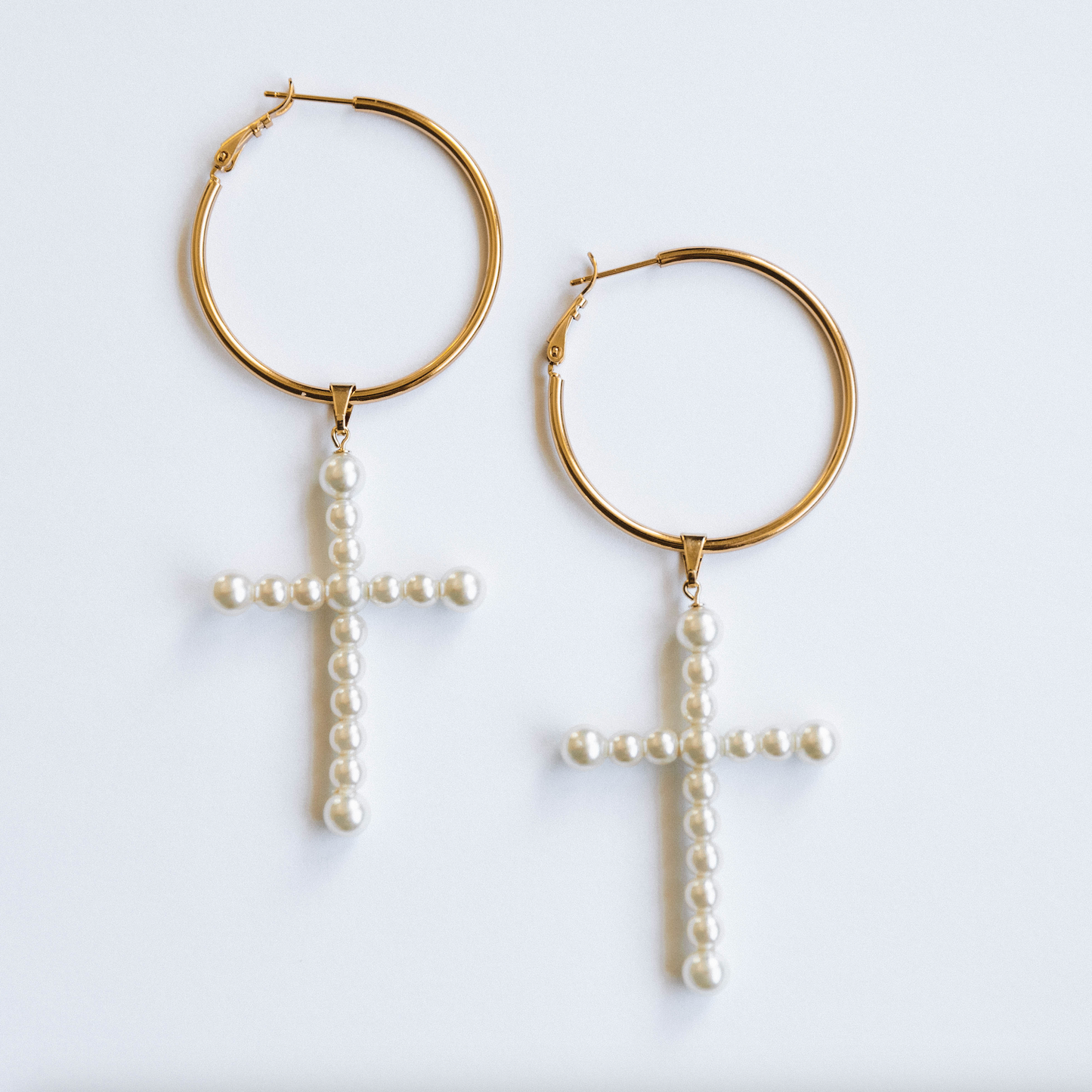 The Playa Cross Hoops