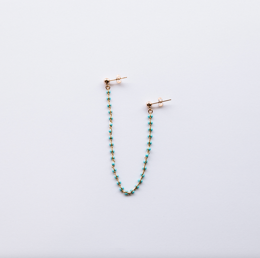 The Double Turquoise Studs
