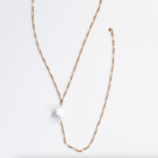 The Dainty Coin Pearl Lariat