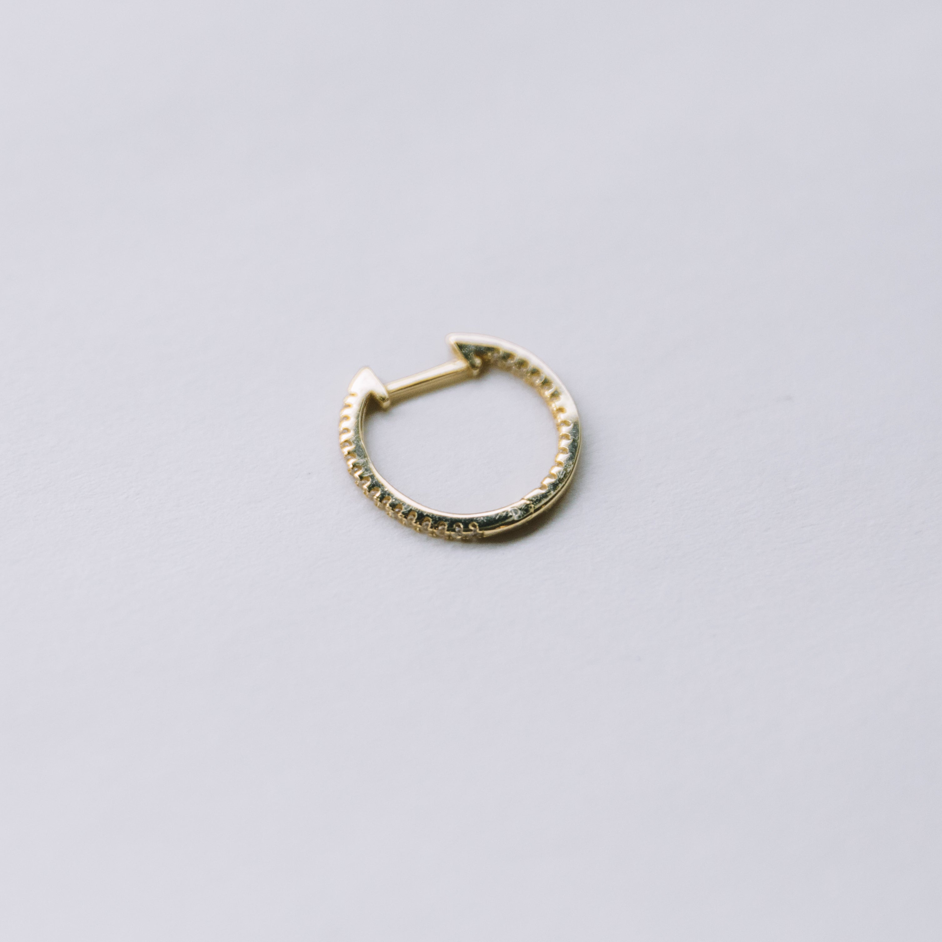 Small Crystal Hoop 5/8
