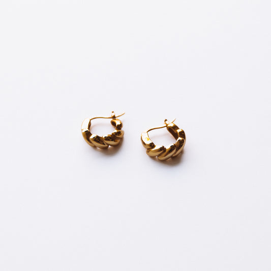 The Mini Croissant Hoop Earring