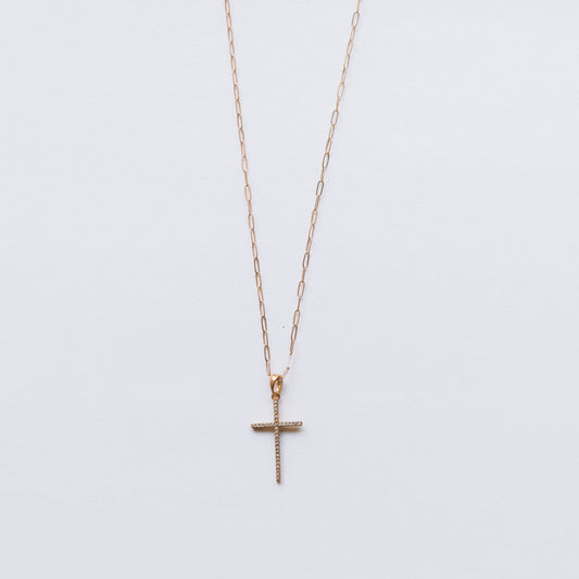 The Dainty CZ Cross Necklace