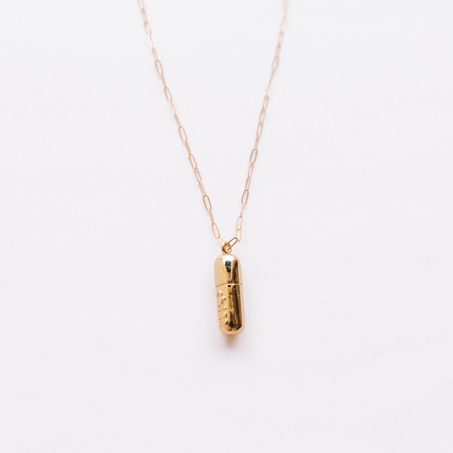 The Gold Chill Pill Necklace