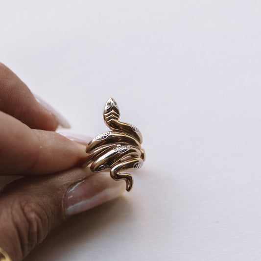 The Two Tone Snake Ring
