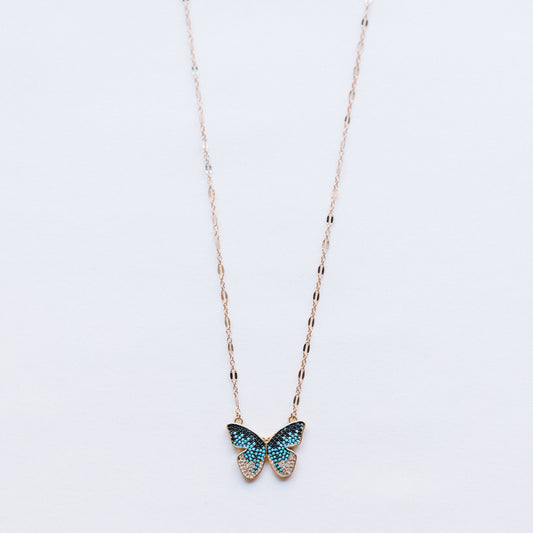 The Blue Butterfly Necklace