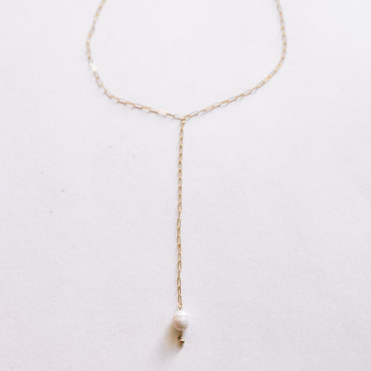Pearl Lariat Drop