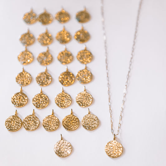 Initial Coin Necklace