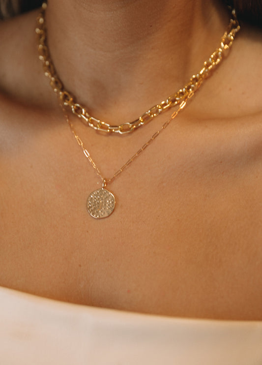 Initial Coin Necklace