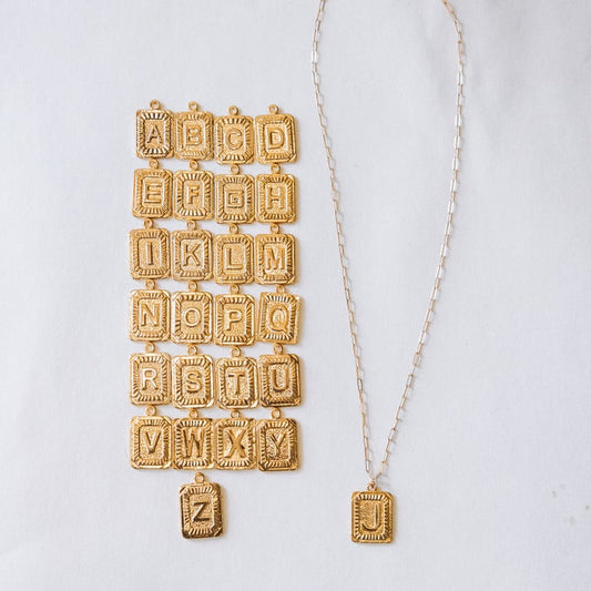 Initial Tag Necklace