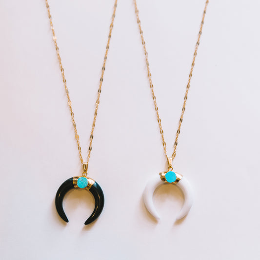 The Turquoise Horn Necklace