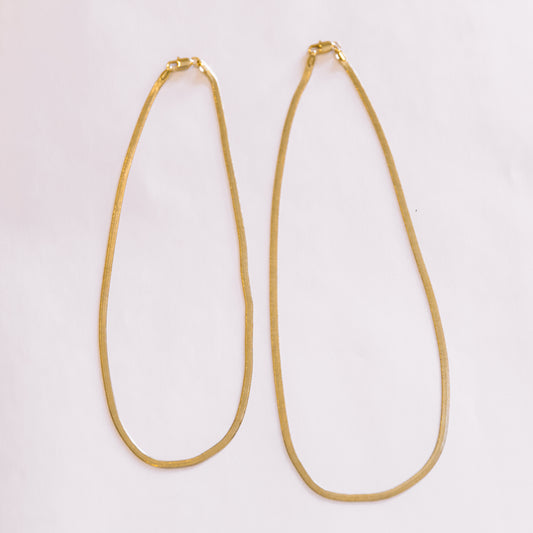 Gold Herringbone Necklace