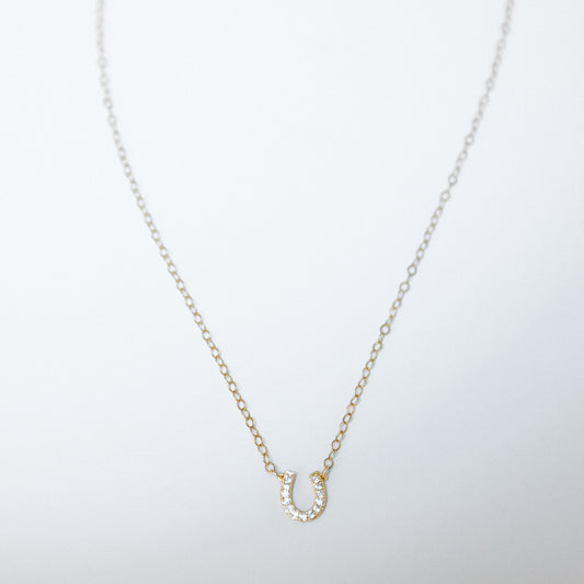 The CZ Horseshoe Necklace
