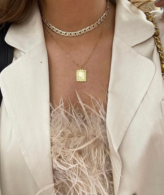 Initial Tag Necklace