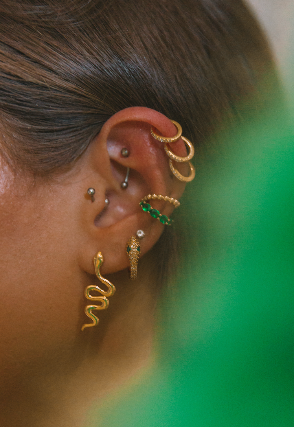 The Emerald Ear Cuff