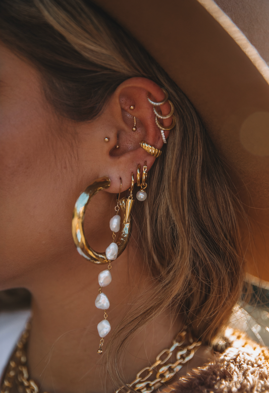 The Pearl Waterfall Earrings