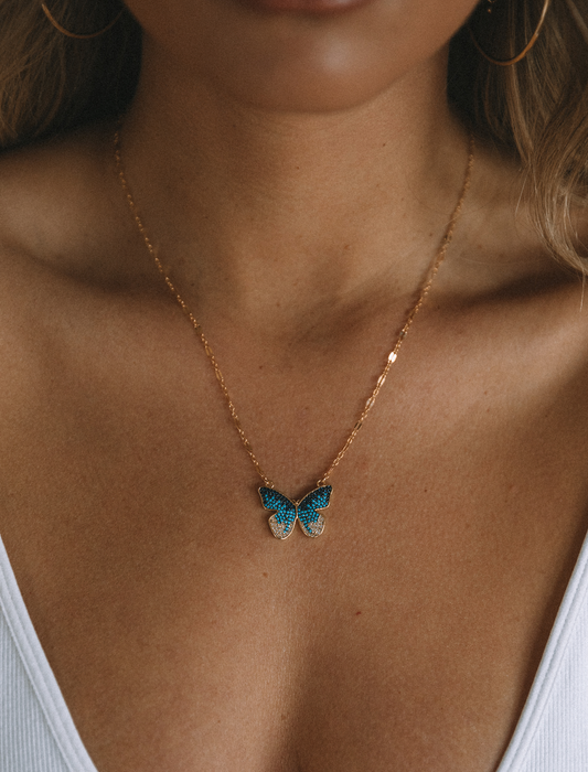 The Blue Butterfly Necklace