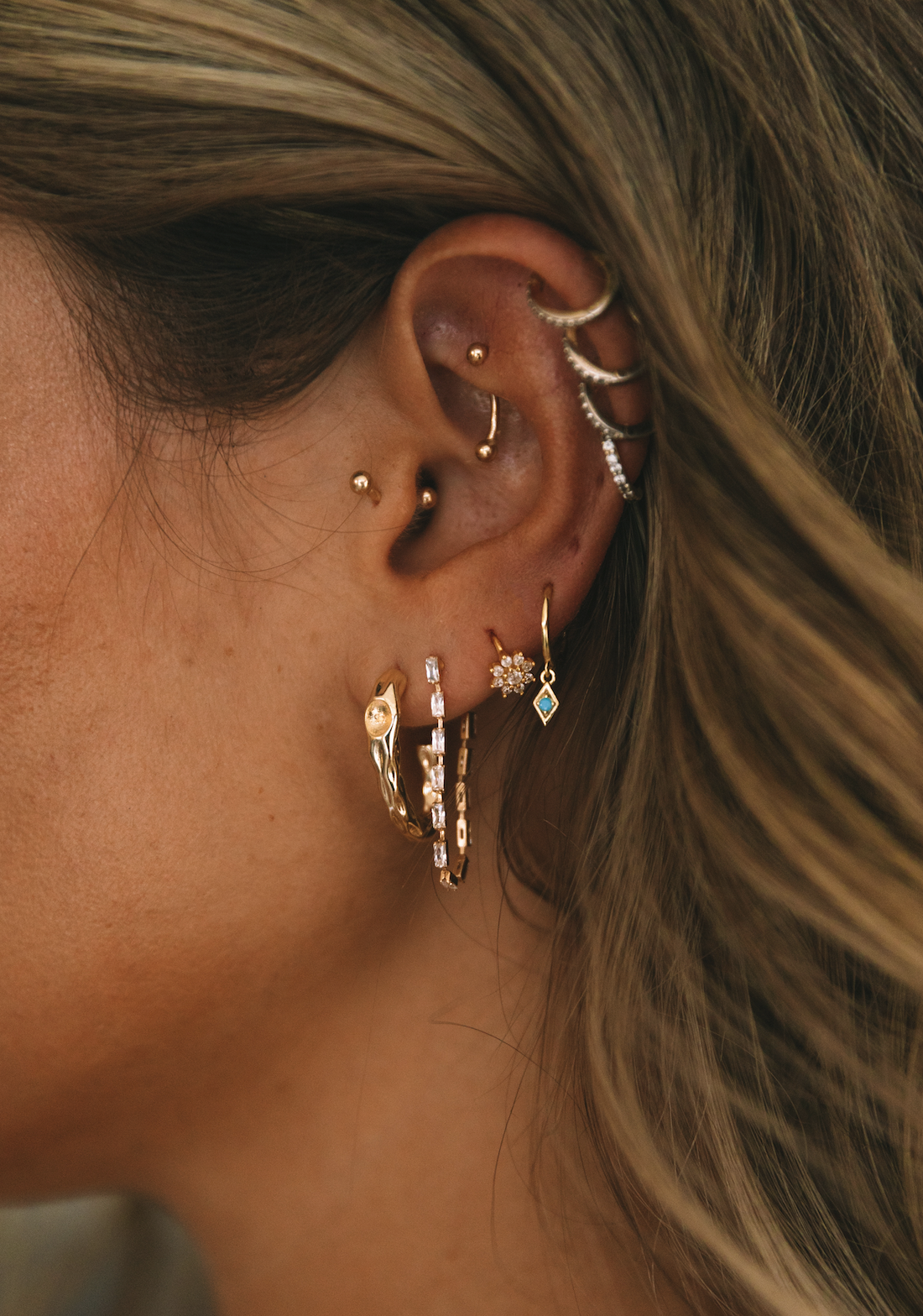 The Paved Waterfall Earring