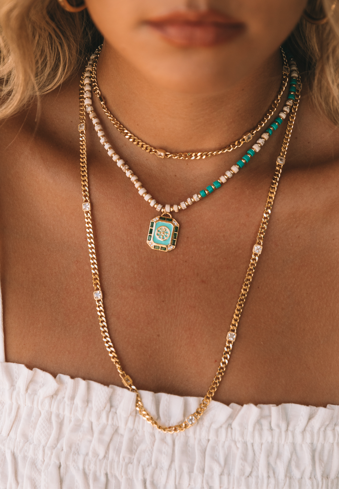 The Turquoise Tag Necklace