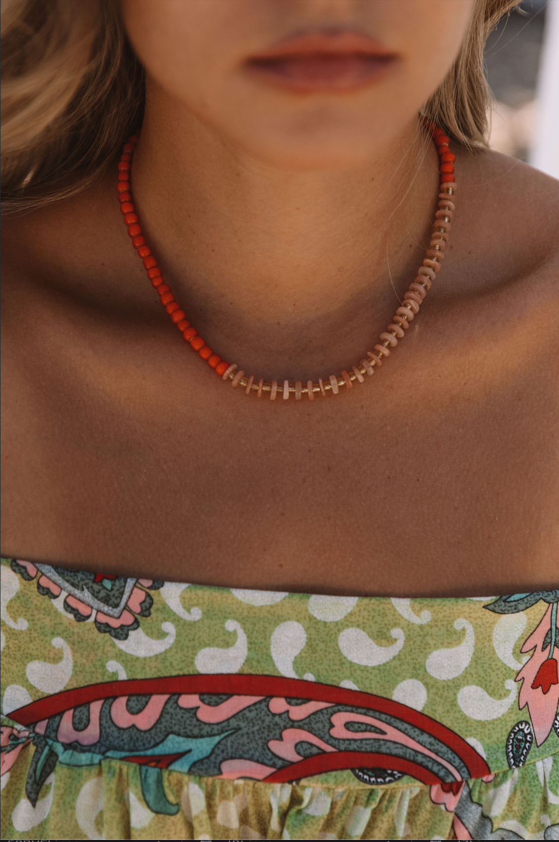 The Sunset Beaded Necklace