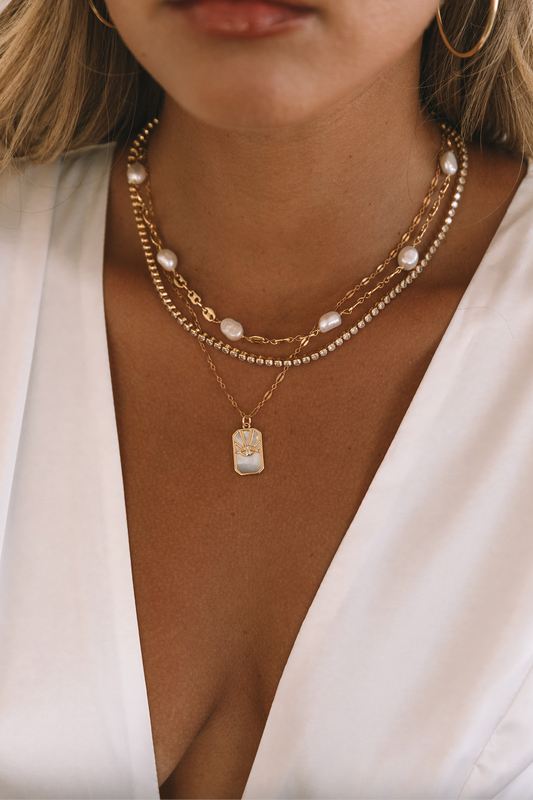 The Evil Eye Tag Necklace