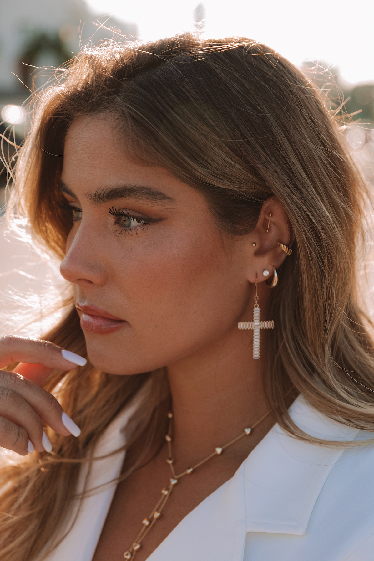 The Miami Cross Earrings