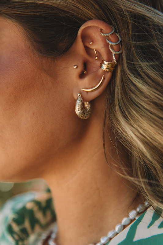 The Small Crystal Chunky Cabana Hoops