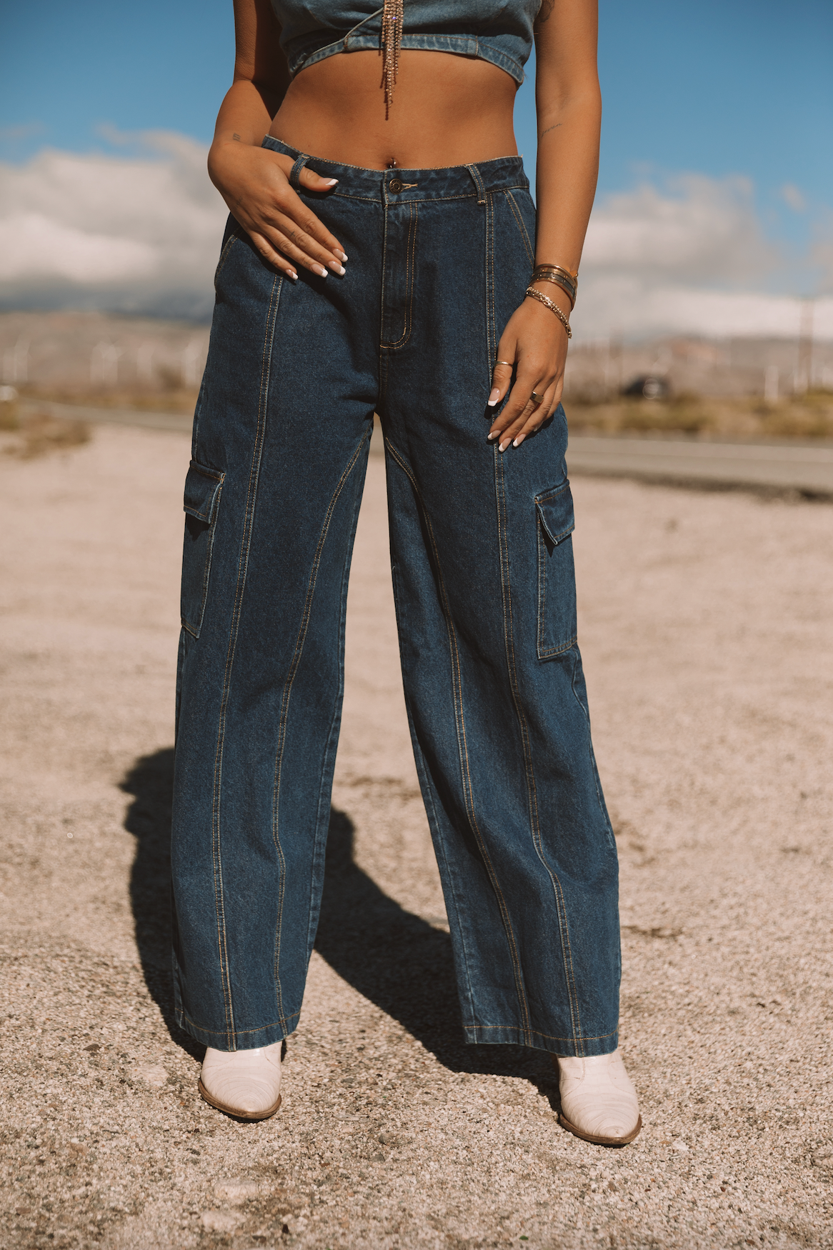 The Denim Cargo Pants – Jay Nicole Designs