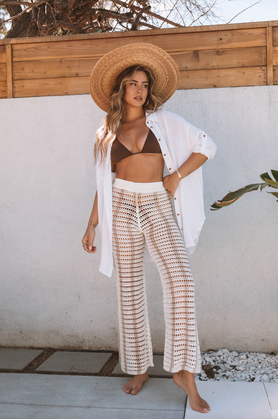 The By The Pool Crochet Coverup Pants