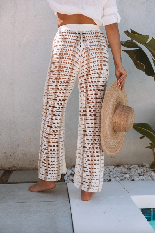 The By The Pool Crochet Coverup Pants