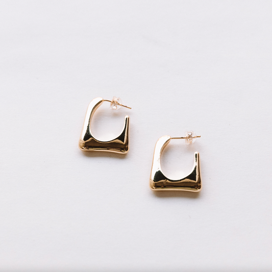The Small Chunky Square Hoops