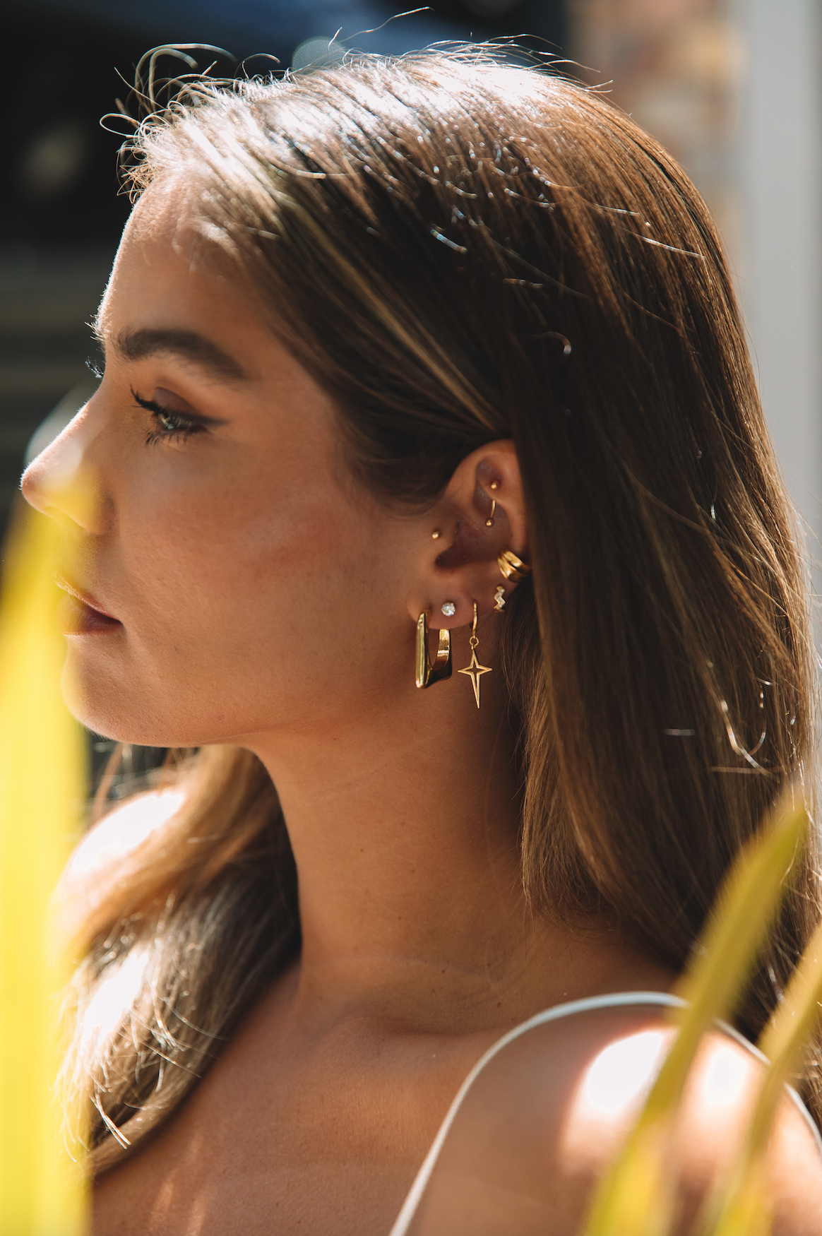 The Small Chunky Square Hoops