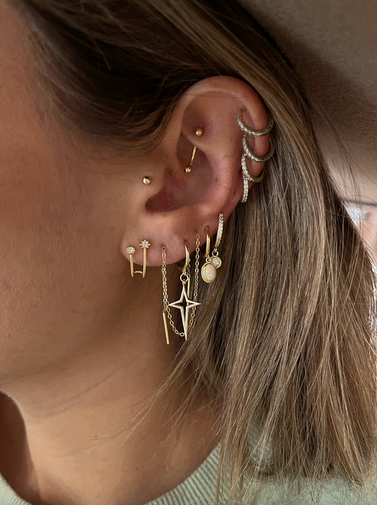 The Illusion Hoop Studs