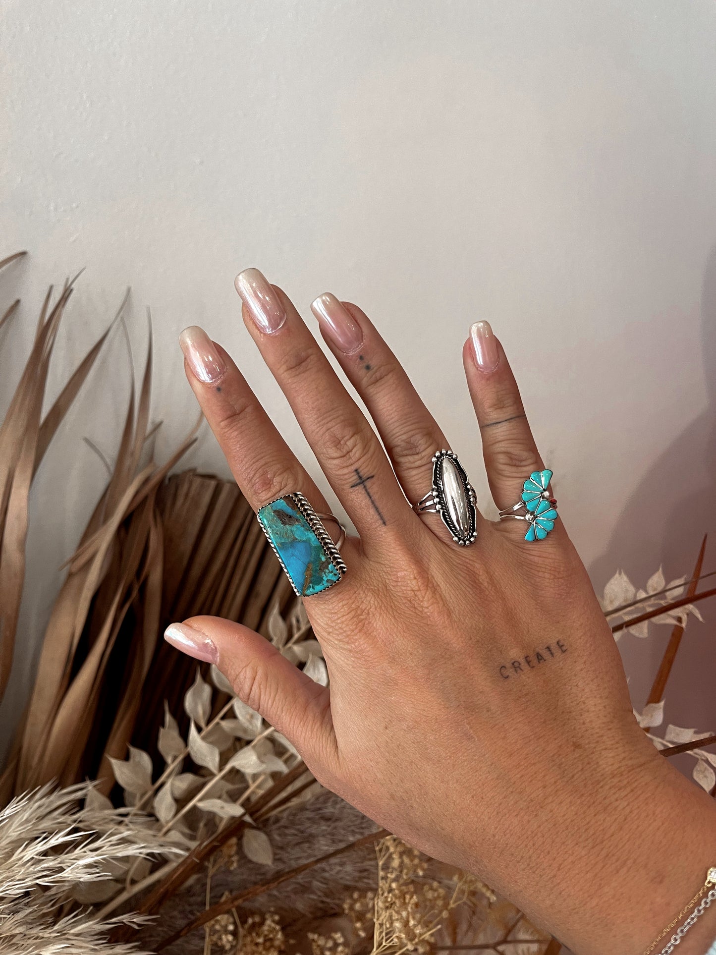 The Vintage Turquoise Marble Ring